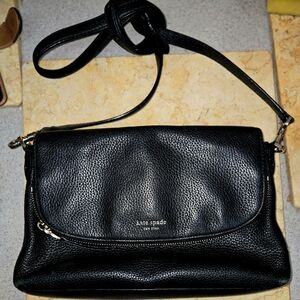 Kate Spade Black Leather Crossbody Bag